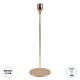 GloboStar® ISABELLA 35105 Κηροπήγιο Μεταλλικό Χάλκινο Φ10 x Υ33cm