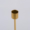 GloboStar® EVELYN 35106 Κηροπήγιο Μεταλλικό Χρυσό Φ9.5 x Υ15cm