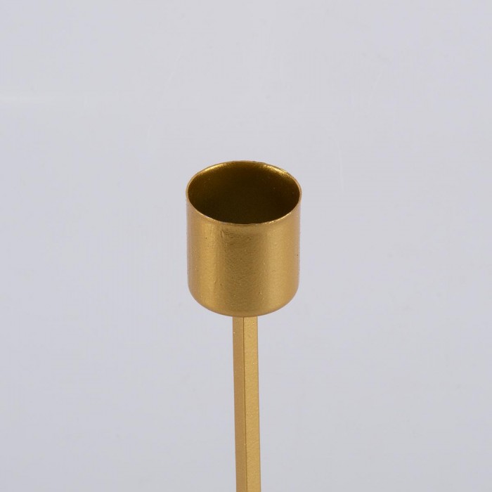 GloboStar® EVELYN 35106 Κηροπήγιο Μεταλλικό Χρυσό Φ9.5 x Υ15cm GloboStar® EVELYN 35106 Κηροπήγιο Μεταλλικό Χρυσό Φ9.5 x Υ15cm