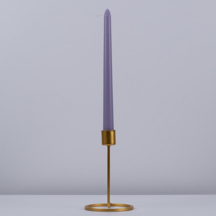 GloboStar® LAVENDER-FIELD 35203 ΣΕΤ 4 Αρωματικά Κεριά Κηροπηγίου Παραφίνης με Άρωμα Λεμόνι - Λεβάντα Μωβ Μ2 x Π2 x Υ25cm