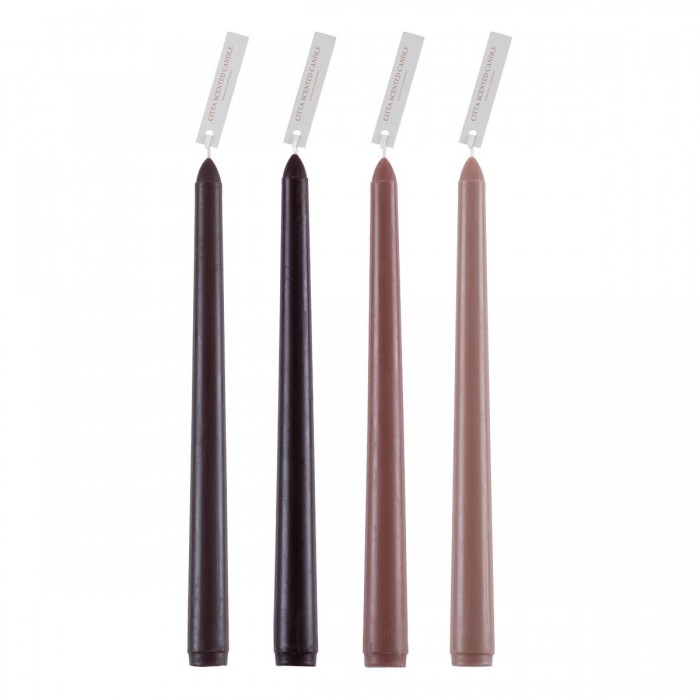 GloboStar® MOCHA-CREAM 35211 ΣΕΤ 4 Αρωματικά Κεριά Κηροπηγίου Παραφίνης με Άρωμα Σοκολάτα - Καφές Πολύχρωμα Μ2 x Π2 x Υ25cm GloboStar® MOCHA-CREAM 35211 ΣΕΤ 4 Αρωματικά Κεριά Κηροπηγίου Παραφίνης με Άρωμα Σοκολάτα - Καφές Πολύχρωμα Μ2 x Π2 x Υ25cm