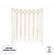 GloboStar® 35503 Μακραμέ Κουρτίνα Χειροποίητη Μπεζ Π100 x Υ115cm GloboStar® 35503 Μακραμέ Κουρτίνα Χειροποίητη Μπεζ Π100 x Υ115cm