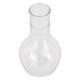 GloboStar® GRACE 35605 Διακοσμητικό Βάζο Πλαστικό Διάφανο Φ7 x Υ12cm