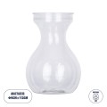 GloboStar® GRACE 35606 Διακοσμητικό Βάζο Πλαστικό Διάφανο Φ9 x Υ13cm GloboStar® GRACE 35606 Διακοσμητικό Βάζο Πλαστικό Διάφανο Φ9 x Υ13cm
