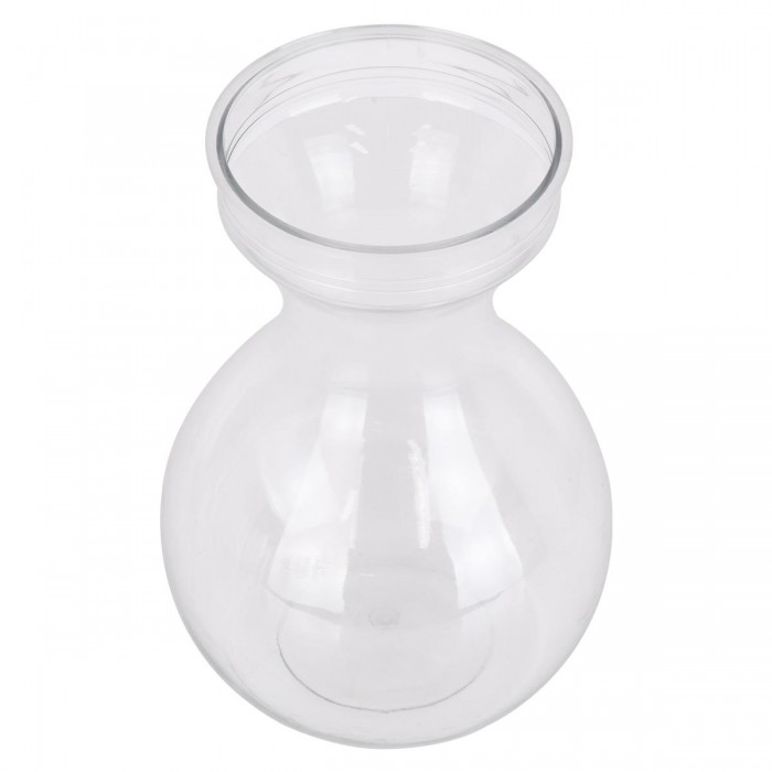 GloboStar® GRACE 35606 Διακοσμητικό Βάζο Πλαστικό Διάφανο Φ9 x Υ13cm