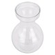 GloboStar® GRACE 35606 Διακοσμητικό Βάζο Πλαστικό Διάφανο Φ9 x Υ13cm