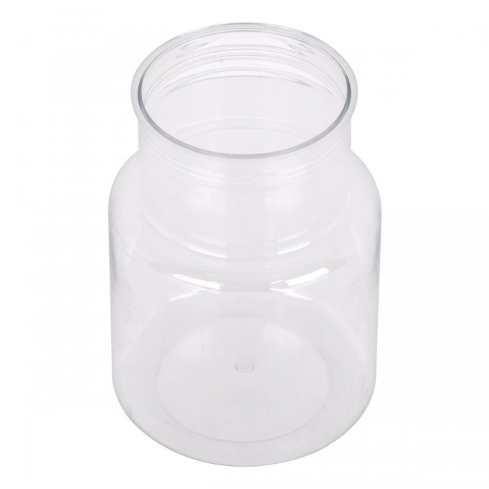 GloboStar® GRACE 35607 Διακοσμητικό Βάζο Πλαστικό Διάφανο Φ8.5 x Υ12cm