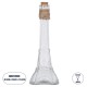 GloboStar® LUCY 35617 Διακοσμητικό Βάζο Γυάλινο Διάφανο με Σχοινί Φ10 x Υ23.3cm