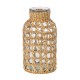 GloboStar® MANDY 35626 Διακοσμητικό Βάζο Γυάλινο Διάφανο με Μπαμπού Φ10.5 x Υ20cm GloboStar® MANDY 35626 Διακοσμητικό Βάζο Γυάλινο Διάφανο με Μπαμπού Φ10.5 x Υ20cm