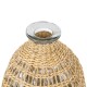 GloboStar® MANDY 35632 Διακοσμητικό Βάζο Γυάλινο Διάφανο με Μπαμπού Φ10.5 x Υ11cm GloboStar® MANDY 35632 Διακοσμητικό Βάζο Γυάλινο Διάφανο με Μπαμπού Φ10.5 x Υ11cm