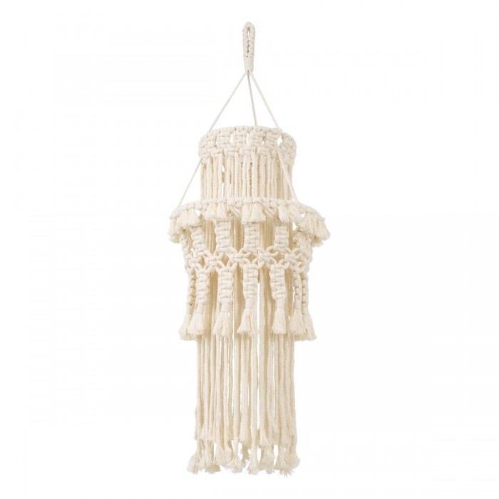 GloboStar® 36200 ETHIOPIA Καπέλο Φωτιστικού Boho - Μακραμέ Πλεκτό Χειροποίητο Μπεζ Υφασμάτινο με Σχοινί Φ30 x Υ90cm GloboStar® 36200 ETHIOPIA Καπέλο Φωτιστικού Boho - Μακραμέ Πλεκτό Χειροποίητο Μπεζ Υφασμάτινο με Σχοινί Φ30 x Υ90cm