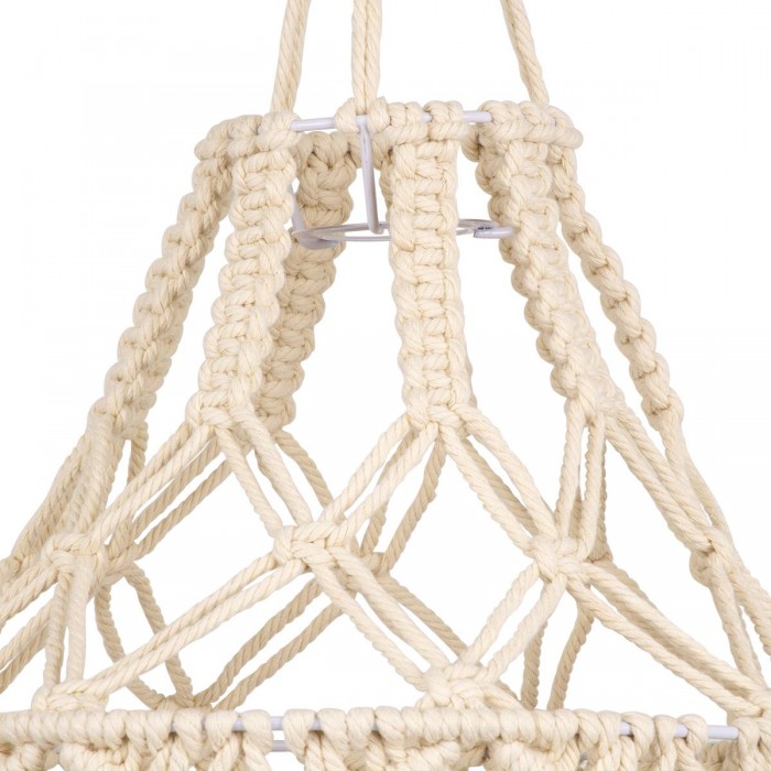 GloboStar® 36201 MOROCCO Καπέλο Φωτιστικού Boho - Μακραμέ Πλεκτό Χειροποίητο Μπεζ Υφασμάτινο με Σχοινί Φ30 x Υ70cm GloboStar® 36201 MOROCCO Καπέλο Φωτιστικού Boho - Μακραμέ Πλεκτό Χειροποίητο Μπεζ Υφασμάτινο με Σχοινί Φ30 x Υ70cm