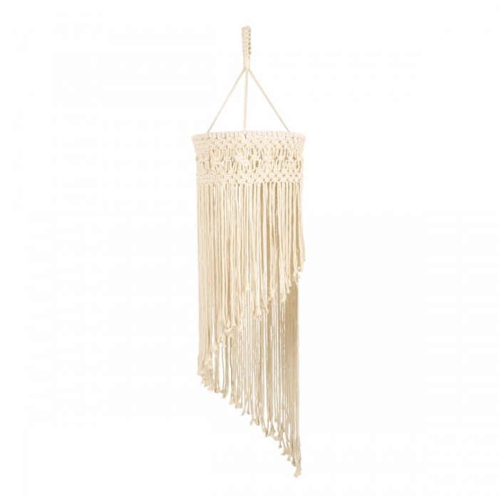GloboStar® 36203 TUNISIA Καπέλο Φωτιστικού Boho - Μακραμέ Πλεκτό Χειροποίητο Μπεζ Υφασμάτινο με Σχοινί Φ30 x Υ120cm GloboStar® 36203 TUNISIA Καπέλο Φωτιστικού Boho - Μακραμέ Πλεκτό Χειροποίητο Μπεζ Υφασμάτινο με Σχοινί Φ30 x Υ120cm