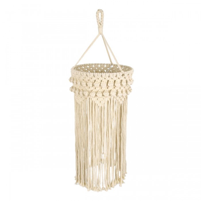 GloboStar® 36205 UGANDA Καπέλο Φωτιστικού Boho - Μακραμέ Πλεκτό Χειροποίητο Μπεζ Υφασμάτινο με Σχοινί Φ25 x Υ70cm GloboStar® 36205 UGANDA Καπέλο Φωτιστικού Boho - Μακραμέ Πλεκτό Χειροποίητο Μπεζ Υφασμάτινο με Σχοινί Φ25 x Υ70cm