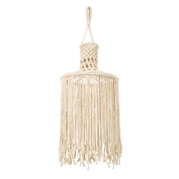 GloboStar® 36207 SENEGAL Καπέλο Φωτιστικού Boho - Μακραμέ Πλεκτό Χειροποίητο Μπεζ Υφασμάτινο με Σχοινί Φ30 x Υ80cm GloboStar® 36207 SENEGAL Καπέλο Φωτιστικού Boho - Μακραμέ Πλεκτό Χειροποίητο Μπεζ Υφασμάτινο με Σχοινί Φ30 x Υ80cm