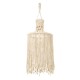 GloboStar® 36207 SENEGAL Καπέλο Φωτιστικού Boho - Μακραμέ Πλεκτό Χειροποίητο Μπεζ Υφασμάτινο με Σχοινί Φ30 x Υ80cm GloboStar® 36207 SENEGAL Καπέλο Φωτιστικού Boho - Μακραμέ Πλεκτό Χειροποίητο Μπεζ Υφασμάτινο με Σχοινί Φ30 x Υ80cm