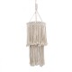 GloboStar® ZAMBIA 36208 Boho Κρεμαστό Φωτιστικό Μακραμέ Μονόφωτο 1 x E27 IP20 Μπεζ Ύφασμα - Μ30 x Π30 x Υ60cm GloboStar® ZAMBIA 36208 Boho Κρεμαστό Φωτιστικό Μακραμέ Μονόφωτο 1 x E27 IP20 Μπεζ Ύφασμα - Μ30 x Π30 x Υ60cm
