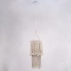 GloboStar® ZAMBIA 36208 Boho Κρεμαστό Φωτιστικό Μακραμέ Μονόφωτο 1 x E27 IP20 Μπεζ Ύφασμα - Μ30 x Π30 x Υ60cm GloboStar® ZAMBIA 36208 Boho Κρεμαστό Φωτιστικό Μακραμέ Μονόφωτο 1 x E27 IP20 Μπεζ Ύφασμα - Μ30 x Π30 x Υ60cm
