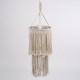 GloboStar® ZAMBIA 36208 Boho Κρεμαστό Φωτιστικό Μακραμέ Μονόφωτο 1 x E27 IP20 Μπεζ Ύφασμα - Μ30 x Π30 x Υ60cm GloboStar® ZAMBIA 36208 Boho Κρεμαστό Φωτιστικό Μακραμέ Μονόφωτο 1 x E27 IP20 Μπεζ Ύφασμα - Μ30 x Π30 x Υ60cm