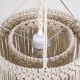 GloboStar® ZAMBIA 36208 Boho Κρεμαστό Φωτιστικό Μακραμέ Μονόφωτο 1 x E27 IP20 Μπεζ Ύφασμα - Μ30 x Π30 x Υ60cm GloboStar® ZAMBIA 36208 Boho Κρεμαστό Φωτιστικό Μακραμέ Μονόφωτο 1 x E27 IP20 Μπεζ Ύφασμα - Μ30 x Π30 x Υ60cm