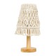 GloboStar® RWANDA 36210 Vintage Επιτραπέζιο Φωτιστικό Πορτατίφ Μονόφωτο Boho - Μακραμέ Πλεκτό Χειροποίητο Μπεζ Υφασμάτινο με Σχοινί Φ15 x Υ30cm GloboStar® RWANDA 36210 Vintage Επιτραπέζιο Φωτιστικό Πορτατίφ Μονόφωτο Boho - Μακραμέ Πλεκτό Χειροποίητο Μπεζ Υφασμάτινο με Σχοινί Φ15 x Υ30cm