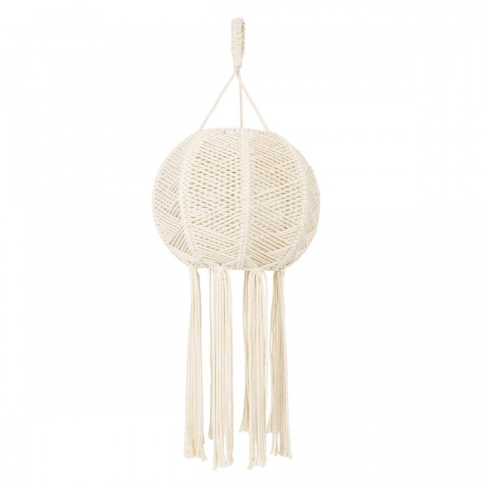 GloboStar® 36214 EGYPT Καπέλο Φωτιστικού Boho - Μακραμέ Πλεκτό Χειροποίητο Μπεζ Υφασμάτινο με Σχοινί Φ30 x Υ75cm GloboStar® 36214 EGYPT Καπέλο Φωτιστικού Boho - Μακραμέ Πλεκτό Χειροποίητο Μπεζ Υφασμάτινο με Σχοινί Φ30 x Υ75cm