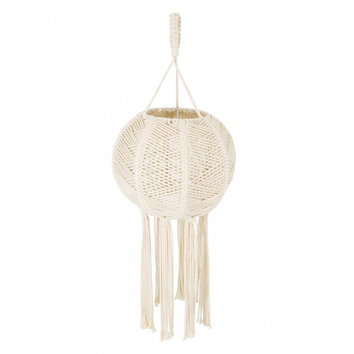 GloboStar® 36214 EGYPT Καπέλο Φωτιστικού Boho - Μακραμέ Πλεκτό Χειροποίητο Μπεζ Υφασμάτινο με Σχοινί Φ30 x Υ75cm GloboStar® 36214 EGYPT Καπέλο Φωτιστικού Boho - Μακραμέ Πλεκτό Χειροποίητο Μπεζ Υφασμάτινο με Σχοινί Φ30 x Υ75cm