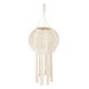 GloboStar® 36214 EGYPT Καπέλο Φωτιστικού Boho - Μακραμέ Πλεκτό Χειροποίητο Μπεζ Υφασμάτινο με Σχοινί Φ30 x Υ75cm GloboStar® 36214 EGYPT Καπέλο Φωτιστικού Boho - Μακραμέ Πλεκτό Χειροποίητο Μπεζ Υφασμάτινο με Σχοινί Φ30 x Υ75cm