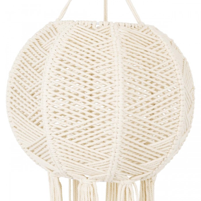GloboStar® 36214 EGYPT Καπέλο Φωτιστικού Boho - Μακραμέ Πλεκτό Χειροποίητο Μπεζ Υφασμάτινο με Σχοινί Φ30 x Υ75cm GloboStar® 36214 EGYPT Καπέλο Φωτιστικού Boho - Μακραμέ Πλεκτό Χειροποίητο Μπεζ Υφασμάτινο με Σχοινί Φ30 x Υ75cm