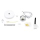 GloboStar® HANNA 36217 Μοντέρνο Κρεμαστό Φωτιστικό Ανάρτηση Μονόφωτο 1 x E27 IP20 Λευκό Πλαστικό Μ4 x Π4 x Υ110cm GloboStar® HANNA 36217 Μοντέρνο Κρεμαστό Φωτιστικό Ανάρτηση Μονόφωτο 1 x E27 IP20 Λευκό Πλαστικό Μ4 x Π4 x Υ110cm