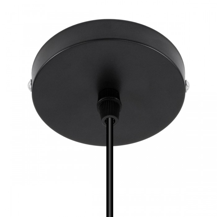 GLOBOSTAR® HANNA 36218 Boho Κρεμαστό Φωτιστικό Οροφής με Ντουί 1 x E27 AC 220-240V IP20 - Μαύρο - Μ4 x Π4 x Υ110cm