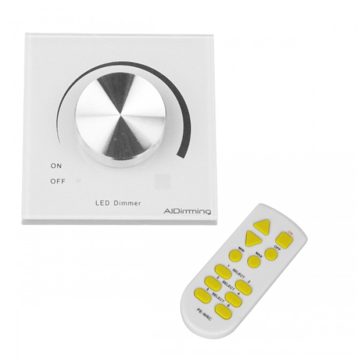 Ασύρματο LED Dimmer Τοίχου Λευκό 220v (200w) Trailing Edge GloboStar 50051 Ασύρματο LED Dimmer Τοίχου Λευκό 220v (200w) Trailing Edge GloboStar 50051