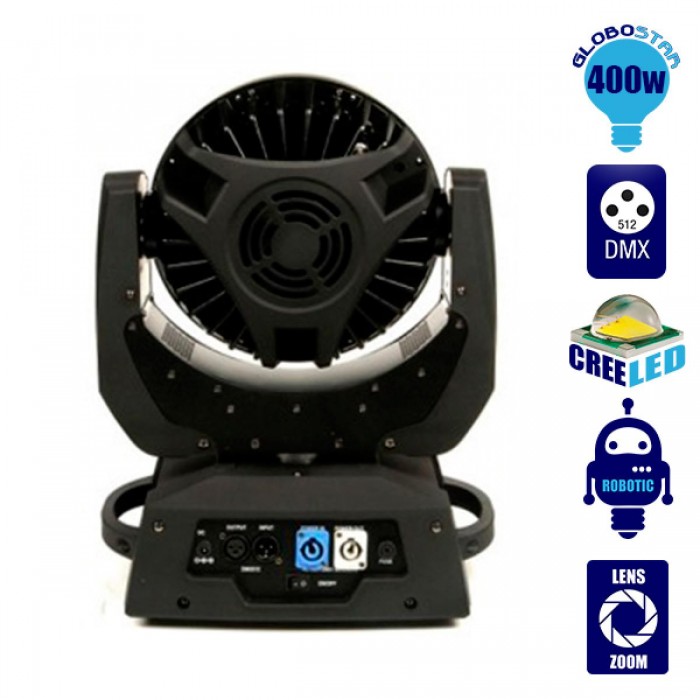 Κινούμενη Ρομποτική Κεφαλή Artemis ZOOM WASH PRO 10°-60° 36*10 Watt CREE LED RGBW 360W 230V DMX512 GloboStar 51116 Κινούμενη Ρομποτική Κεφαλή Artemis ZOOM WASH PRO 10°-60° 36*10 Watt CREE LED RGBW 360W 230V DMX512 GloboStar 51116