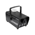 GloboStar® 51143 Επαγγελματική Μηχανή Fog Machine - Εφέ Καπνού 600W AC 220V-240V 1L On/Off & Ασύρματο Χειριστήριο - Μαύρο - L24 x W10.5 x H13cm