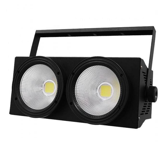 Προβολέας LED COB DMX512 Strobe Blinder Matrix Light 200 Watt (2x100w) Ψυχρό Λευκό 6000k GloboStar 51162 Προβολέας LED COB DMX512 Strobe Blinder Matrix Light 200 Watt (2x100w) Ψυχρό Λευκό 6000k GloboStar 51162
