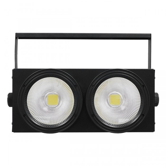 Προβολέας LED COB DMX512 Strobe Blinder Matrix Light 200 Watt (2x100w) Ψυχρό Λευκό 6000k GloboStar 51162 Προβολέας LED COB DMX512 Strobe Blinder Matrix Light 200 Watt (2x100w) Ψυχρό Λευκό 6000k GloboStar 51162