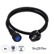 GloboStar® 51172 Καλώδιο Ρεύματος 3PIN DMX512 1 Μέτρο από Female XLR σε Male Πρίζα Schuko Τερματισμένο Αδιάβροχο IP65 Μ100cm - Μαύρο GloboStar® 51172 Καλώδιο Ρεύματος 3PIN DMX512 1 Μέτρο από Female XLR σε Male Πρίζα Schuko Τερματισμένο Αδιάβροχο IP65 Μ100cm - Μαύρο