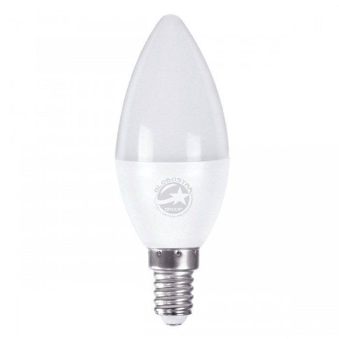 GloboStar® 60004 Λάμπα LED E14 C37 Κεράκι 6W 582lm 260° AC 220-240V IP20 Φ3.7 x Υ10cm Φυσικό Λευκό 4500K - 3 Years Warranty GloboStar® 60004 Λάμπα LED E14 C37 Κεράκι 6W 582lm 260° AC 220-240V IP20 Φ3.7 x Υ10cm Φυσικό Λευκό 4500K - 3 Years Warranty