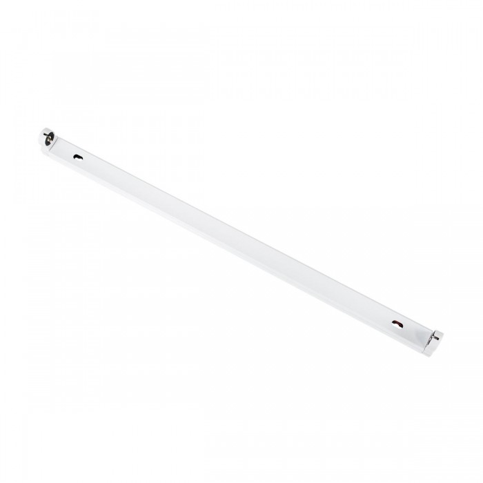 GloboStar® TUBATO 60147 Μεταλλικό Σκαφάκι για 1 x Λάμπα 60CM T8 G13 LED AC 220-240V IP20 Μ60 x Π3.4 x Υ4.3cm - 5 Χρόνια Εγγύηση