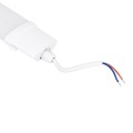 GloboStar® 60163 LED Γραμμικό Βιομηχανικό Φωτιστικό Tri-Proof 60cm 18W 1936lm 120° AC 220-240V Αδιάβροχο IP65 Μ60 x Π6 x Υ4cm Θερμό Λευκό 2700K - 3 Years Warranty