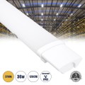 GloboStar® 60166 LED Γραμμικό Βιομηχανικό Φωτιστικό Tri-Proof 120cm 36W 3916lm 120° AC 220-240V Αδιάβροχο IP65 Μ120 x Π6 x Υ4cm Θερμό Λευκό 2700K - 3 Years Warranty