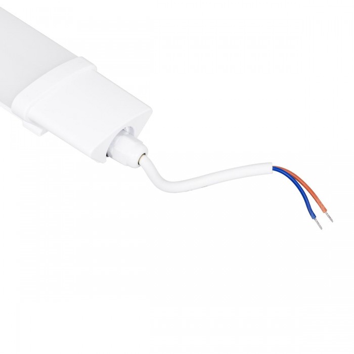GloboStar® 60168 LED Γραμμικό Βιομηχανικό Φωτιστικό Tri-Proof 150cm 55W 6115lm 120° AC 220-240V Αδιάβροχο IP65 Μ150 x Π6 x Υ4cm Φυσικό Λευκό 4500K - 3 Years Warranty