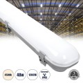 GloboStar® 60174 LED Γραμμικό Βιομηχανικό Φωτιστικό Tri-Proof 120cm 48W 5522lm 120° AC 220-240V Αδιάβροχο IP65 Μ120 x Π6 x Υ4cm Φυσικό Λευκό 4500K - 3 Years Warranty