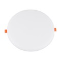 GloboStar® 60191 Χωνευτό LED Panel FrameLess Φ22cm 33W 3590lm 180° AC 220-240V IP20 με Σύστημα Ρυθμιζόμενης Τρύπας Κοπής από 3.5εκ έως 20.5εκ - Φ22.2 x Υ2cm Ψυχρό Λευκό 6000K - 3 Years Warranty