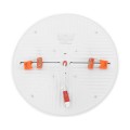 GloboStar® 60192 Χωνευτό LED Panel FrameLess Φ22cm 33W 3492lm 180° AC 220-240V IP20 με Σύστημα Ρυθμιζόμενης Τρύπας Κοπής από 3.5εκ έως 20.5εκ - Φ22.2 x Υ2cm Φυσικό Λευκό 4500K - 3 Years Warranty