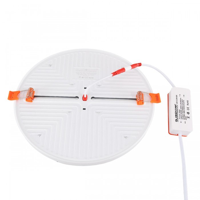 GloboStar® 60193 Χωνευτό LED Panel FrameLess Φ22cm 33W 3393lm 180° AC 220-240V IP20 με Σύστημα Ρυθμιζόμενης Τρύπας Κοπής από 3.5εκ έως 20.5εκ - Φ22.2 x Υ2cm Θερμό Λευκό 2700K - 3 Years Warranty GloboStar® 60193 Χωνευτό LED Panel FrameLess Φ22cm 33W 3393lm 180° AC 220-240V IP20 με Σύστημα Ρυθμιζόμενης Τρύπας Κοπής από 3.5εκ έως 20.5εκ - Φ22.2 x Υ2cm Θερμό Λευκό 2700K - 3 Years Warranty