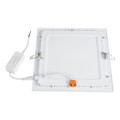 GloboStar® 60198 Χωνευτό LED Panel 20W 2120lm 120° AC 220-240V IP20 Μ22.5 x Π22.5 x Υ1.9cm Φυσικό Λευκό 4500K - 3 Χρόνια Εγγύηση
