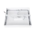 GloboStar® 60204 Εξωτερικό LED Panel 22x22cm 20W 2120lm 120° AC 220-240V IP20 Μ22 x Π22 x Υ3cm Φυσικό Λευκό 4500K - 3 Χρόνια Εγγύηση