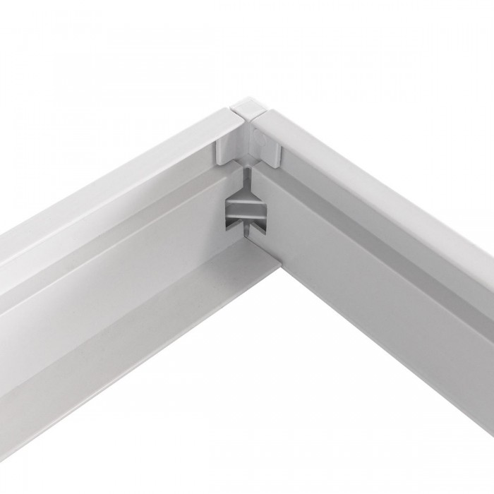 GloboStar® 60220 Πλαίσιο Στήριξης PVC Επιτοίχιας Τοποθέτησης για LED Panel 60x60cm - Λευκό GloboStar® 60220 Πλαίσιο Στήριξης PVC Επιτοίχιας Τοποθέτησης για LED Panel 60x60cm - Λευκό