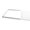 GloboStar® 60220 Πλαίσιο Στήριξης PVC Επιτοίχιας Τοποθέτησης για LED Panel 60x60cm - Λευκό